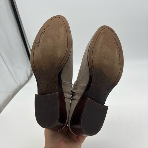 Sam Edelman Womens Pacer Light Gray Suede Leather Ankle Booties Size 8.5 - Picture 9 of 12